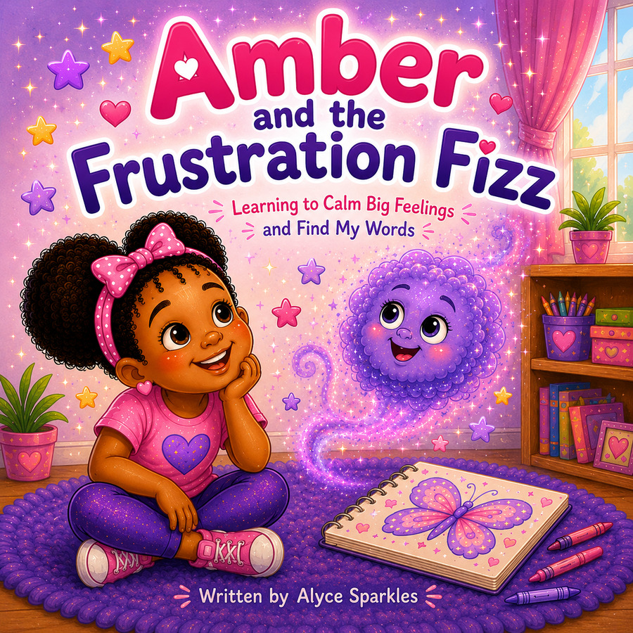 Amber and the Frustration Fizz front cover by Alyce Sparkles