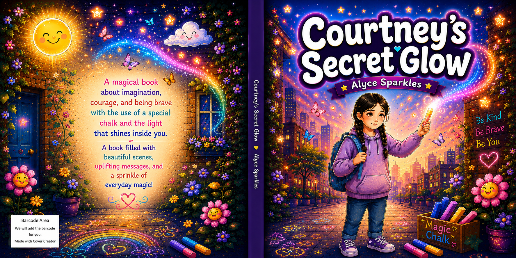 Courtney’s Secret Glow front cover by Alyce Sparkles