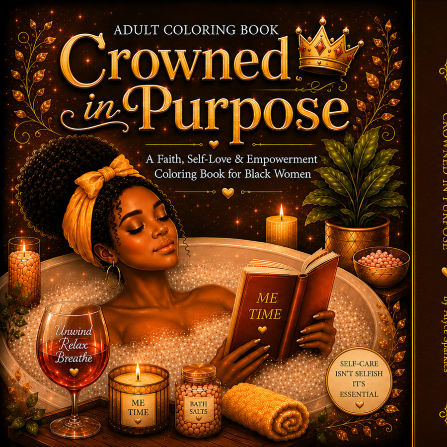 Crowned in Purpose front cover by Alyce Sparkles